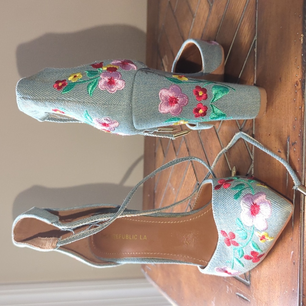 Shoe Republic LA Denim High heel shoes